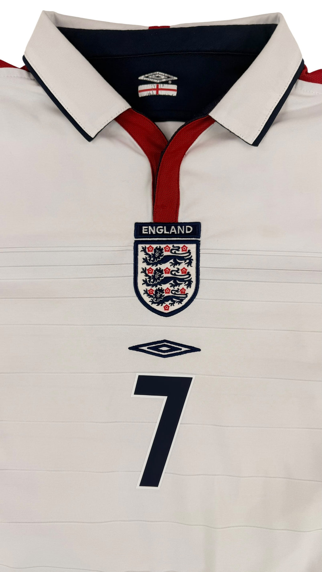 ENGLAND 2004/05 HOME SHIRT - #7 BECKHAM (SIZE XL)