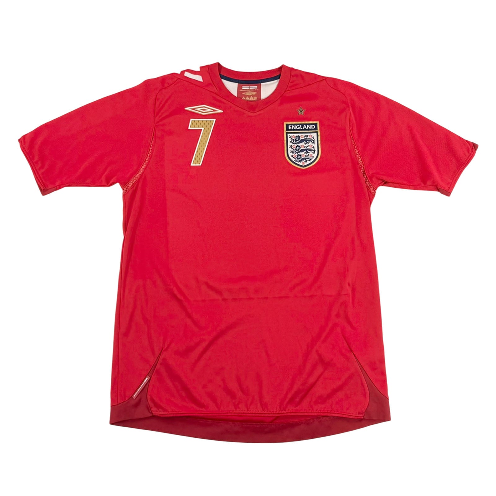 ENGLAND 2006/07 AWAY SHIRT - #7 BECKHAM (SIZE M)