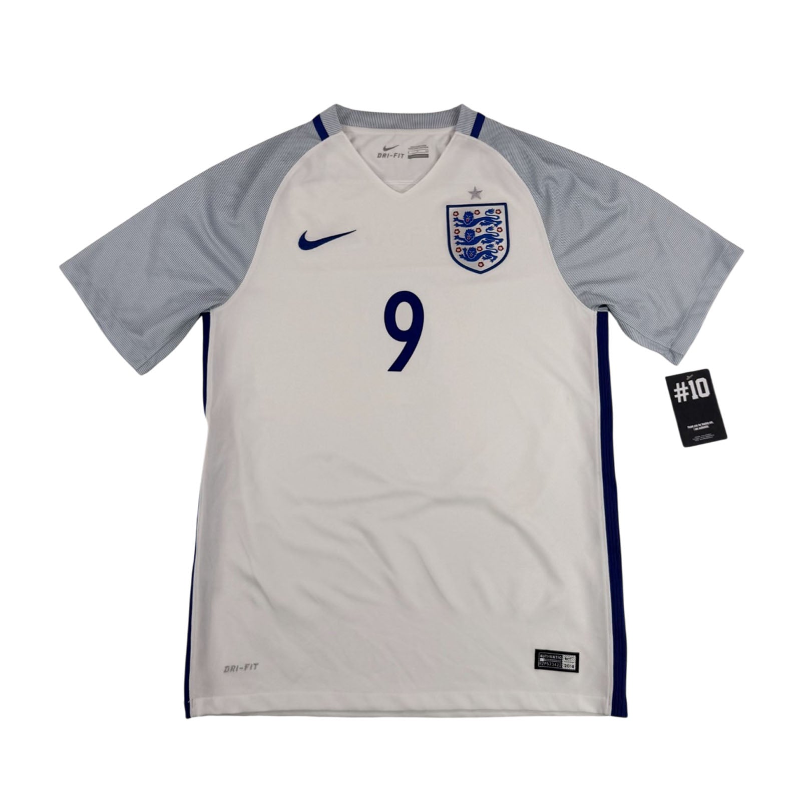 ENGLAND 2016/17 HOME SHIRT - #9 KANE (SIZE S)