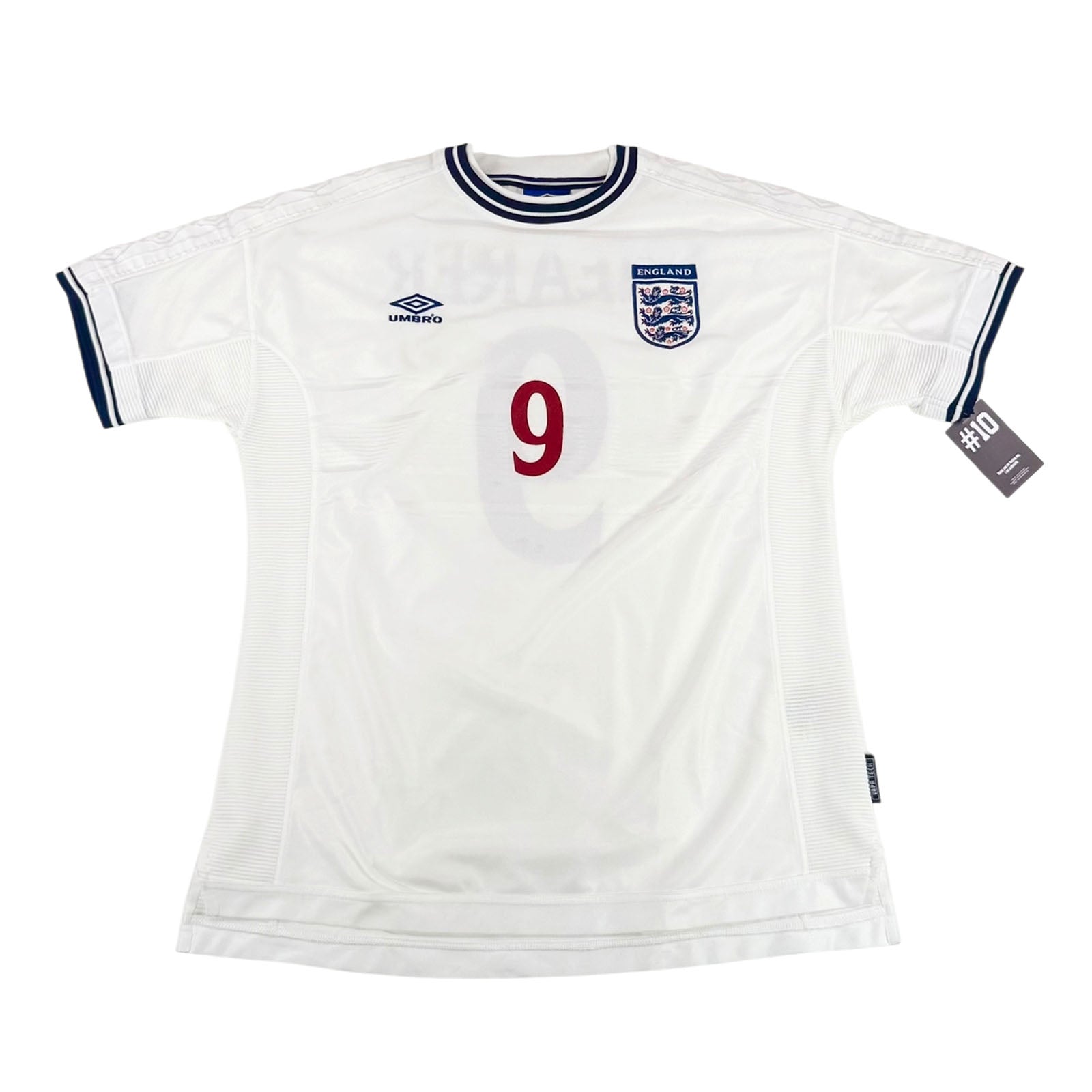 ENGLAND 2000/01 HOME SHIRT - #9 SHEARER 