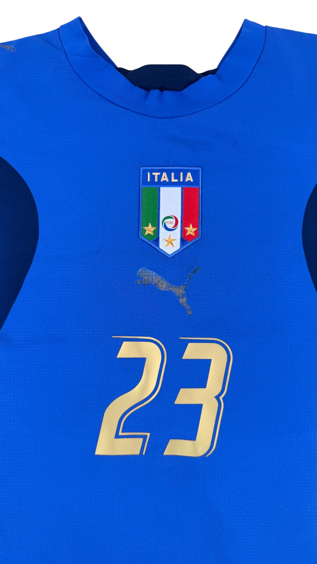 England 2006 2007 Home Shirt Materazzi Frontdetail
