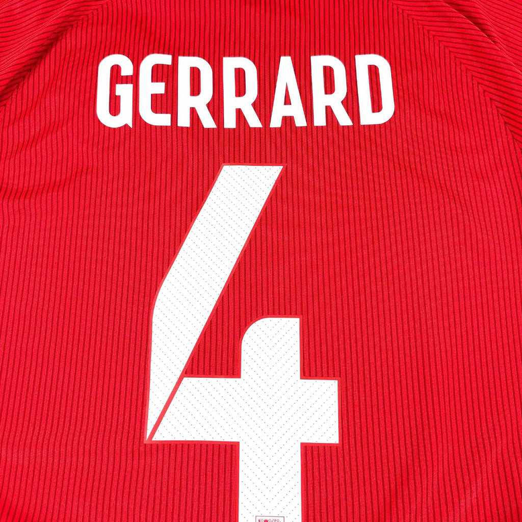 ENGLAND 2014/15 AWAY SHIRT - # 4 GERRARD (SIZE S)