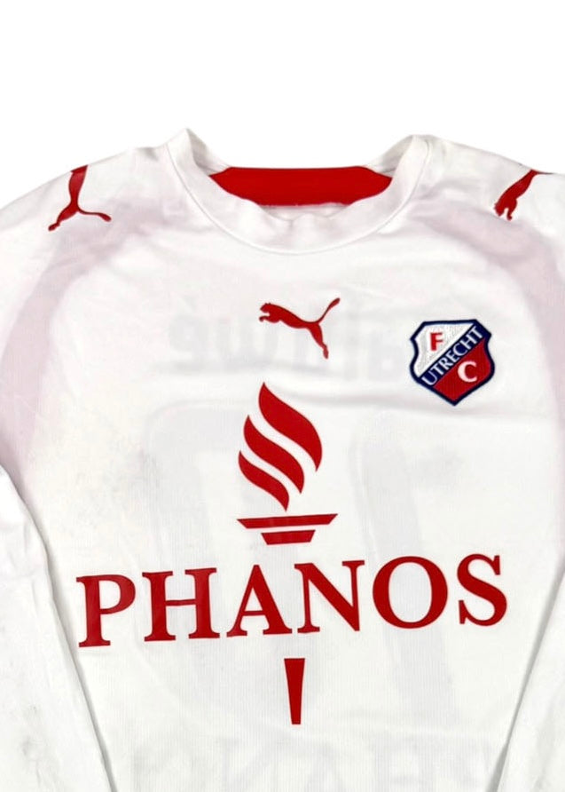 FC UTRECHT 2006 07 AWAY SHIRT Matchworn De Caluwe Frontdetail