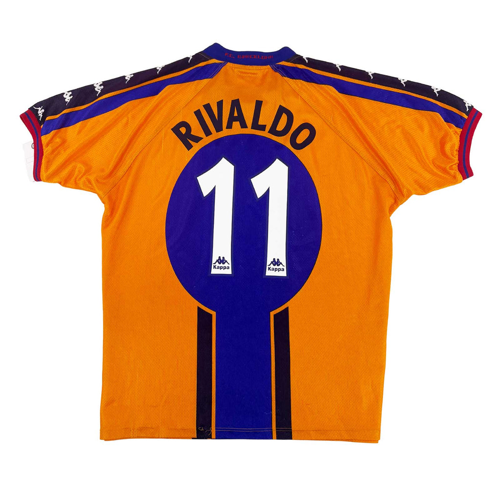 FC BARCELONA 1997/98 AWAY SHIRT - #11 RIVALDO