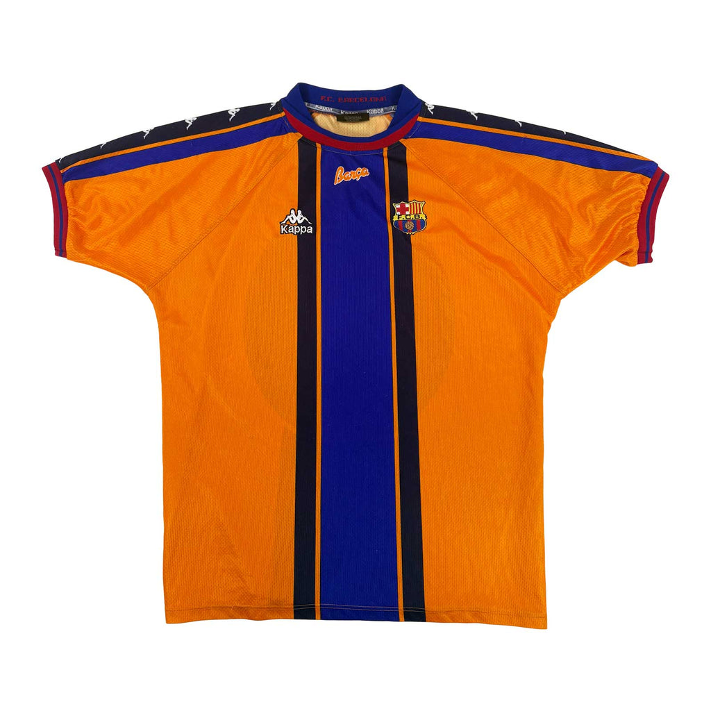 FC BARCELONA 1997/98 AWAY SHIRT - #11 RIVALDO (SIZE XL)