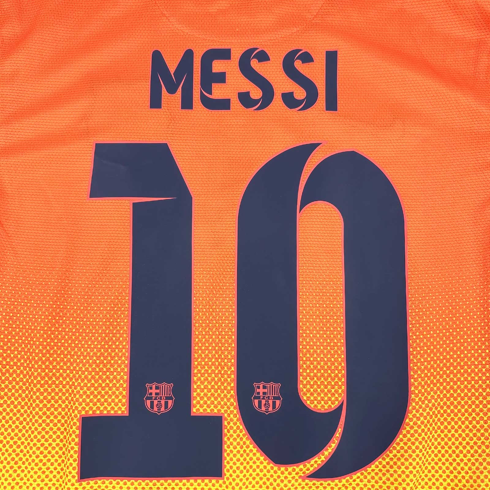 FC BARCELONA 2012/13 AWAY SHIRT - #10 MESSI (SIZE S)