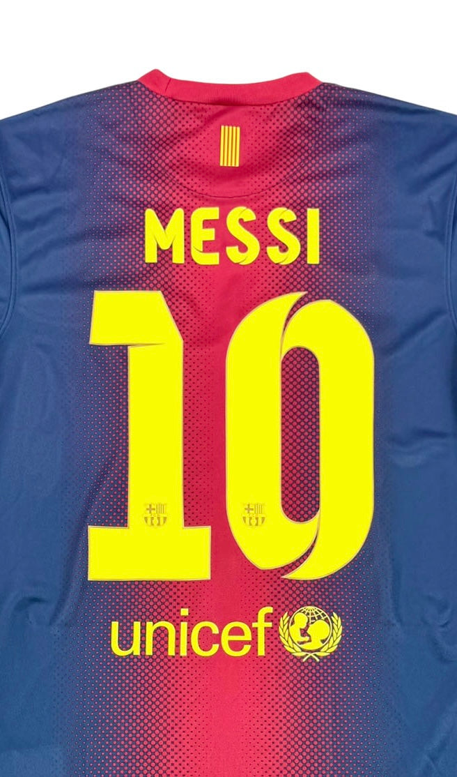 FC BARCELONA 2012/13 HOME SHIRT - #10 MESSI (SIZE S)