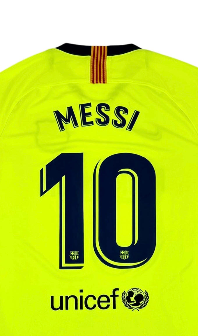 FC BARCELONA 2018/19 AWAY SHIRT - #10 MESSI (SIZE L)