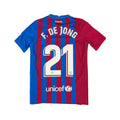 FC BARCELONA 2021/22 HOME SHIRT - #21 DE JONG