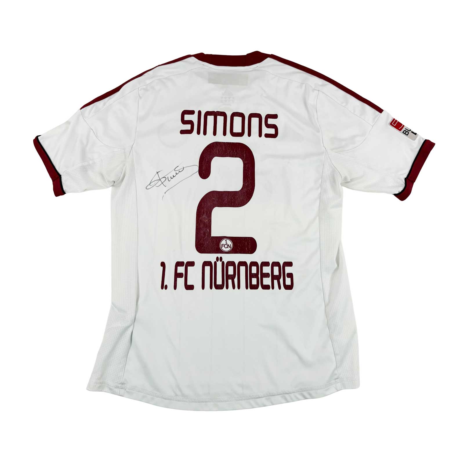 FC NÜRNBERG 2012/13 AWAY SHIRT - SIGNED #2 SIMONS