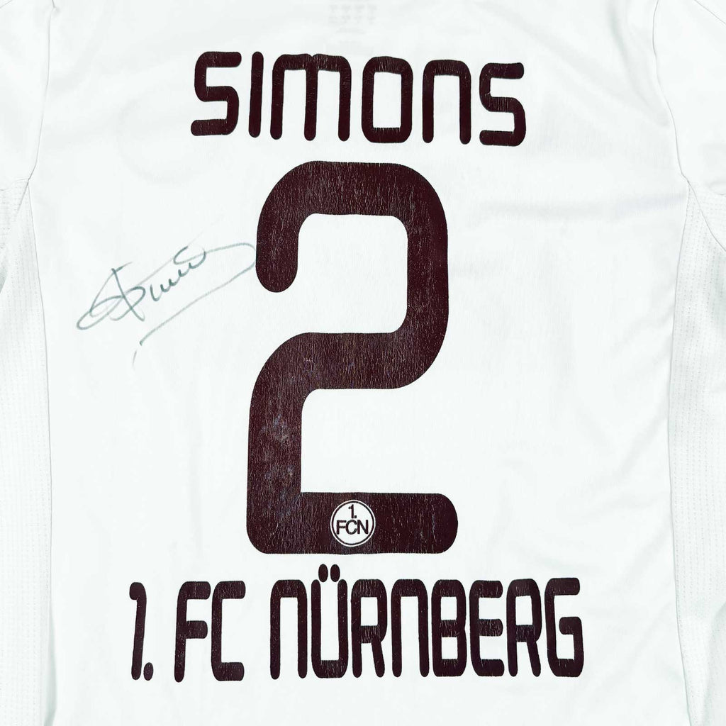 FC NÜRNBERG 2012/13 AWAY SHIRT - SIGNED #2 SIMONS