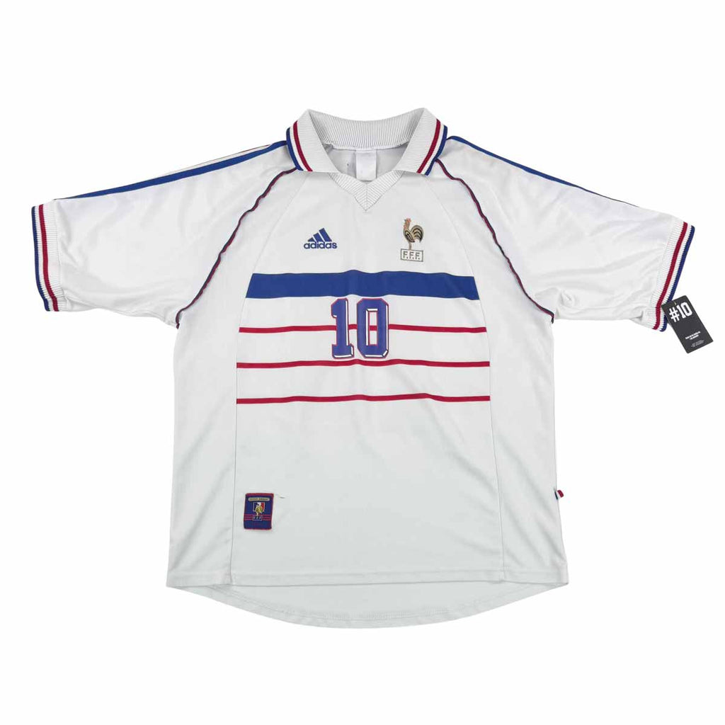 FRANCE 1998 AWAY SHIRT - #10 ZIDANE (SIZE XL)