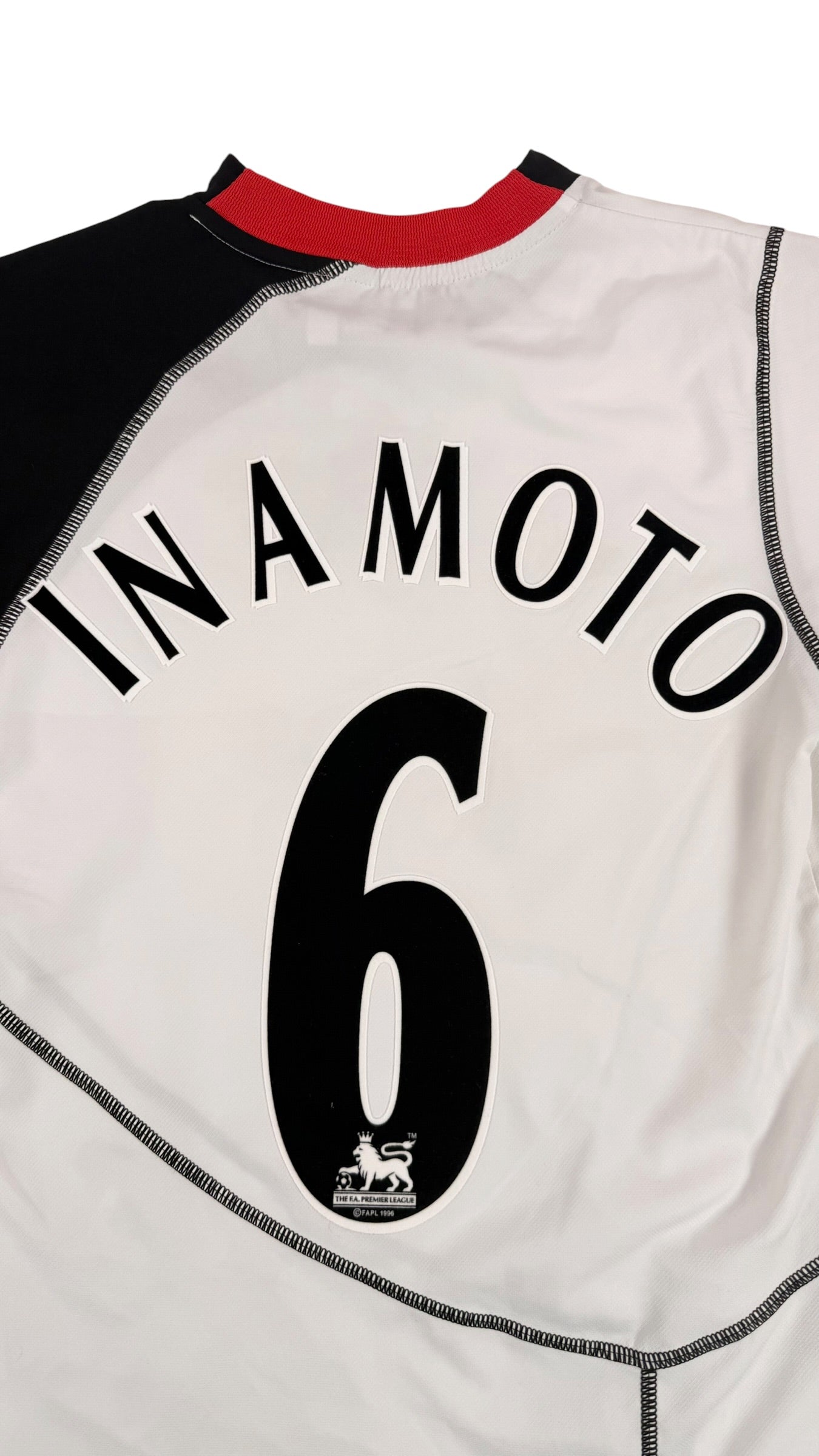 FULHAM 2003/04 HOME SHIRT - #6 INAMOTO (SIZE S)
