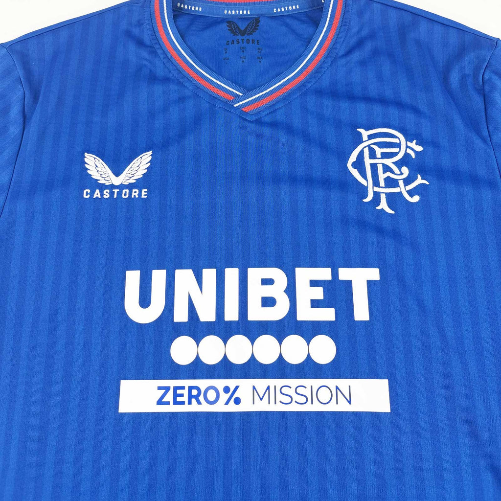 GLASGOW RANGERS 2023/24 HOME SHIRT - #43 RASKIN