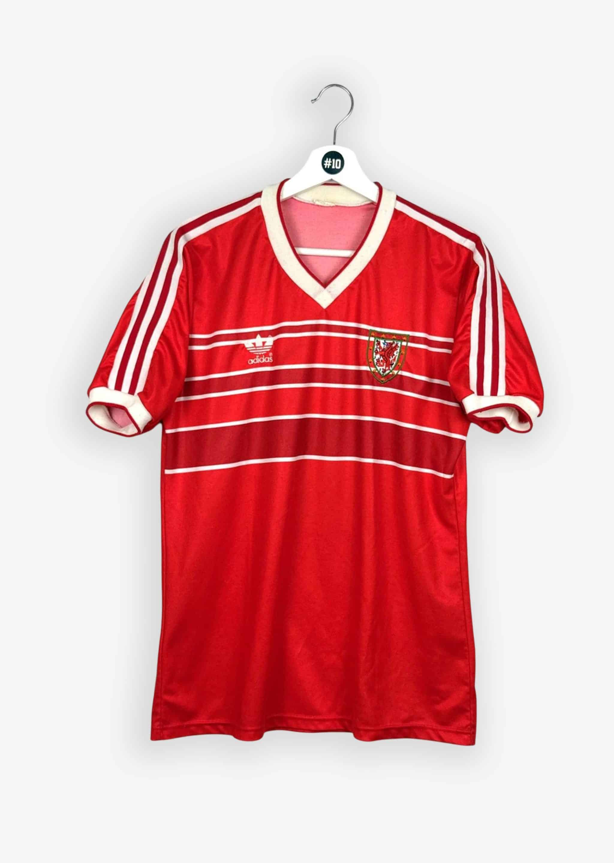 WALES 1984/85 HOME SHIRT - MATCHWORN/ISSUED #5 (SIZE M)