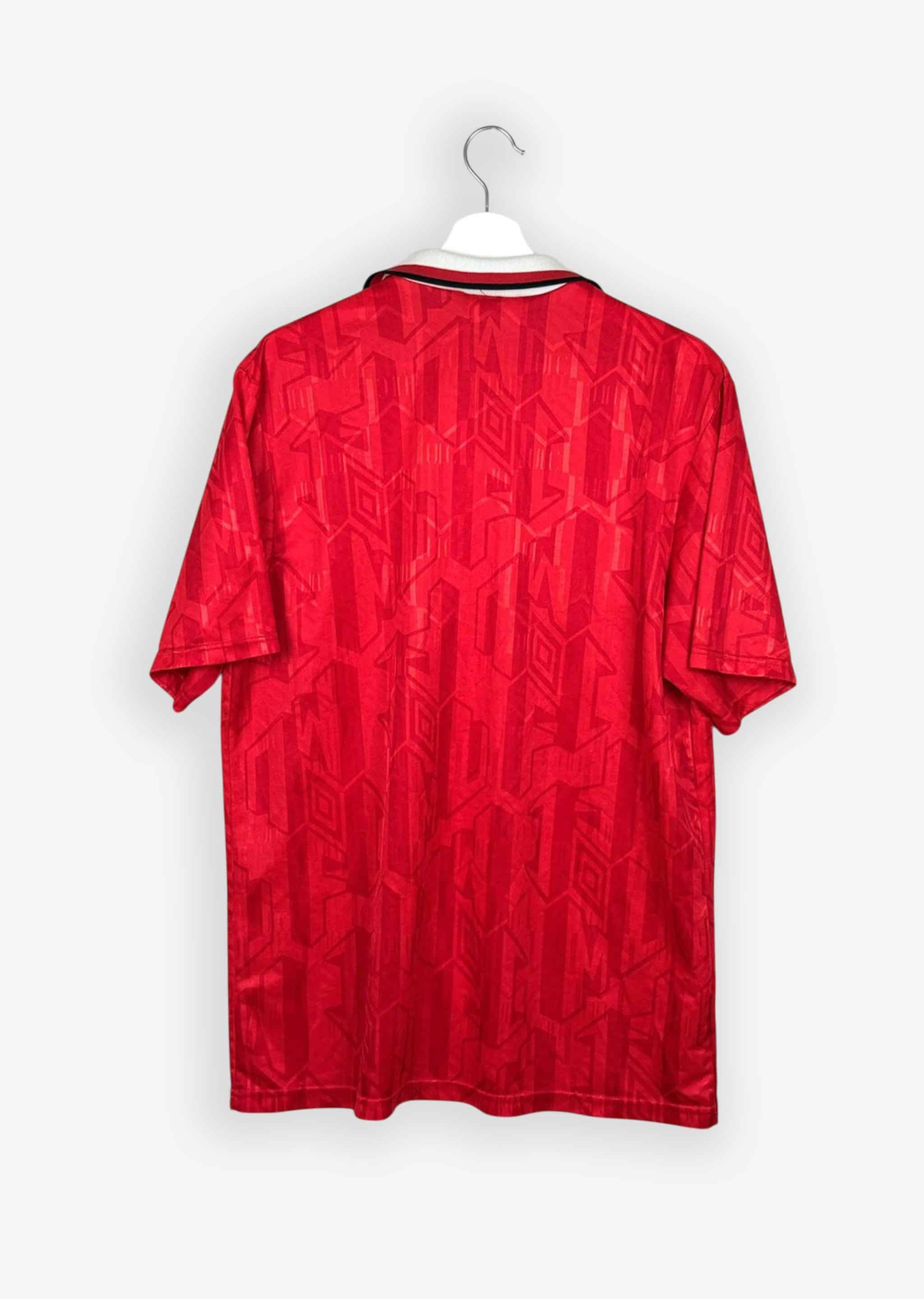 MANCHESTER UNITED 1992/94 HOME SHIRT (SIZE L)