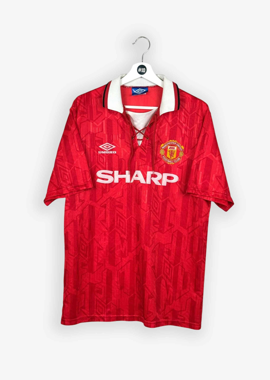 MANCHESTER UNITED 1992/94 HOME SHIRT (SIZE L)