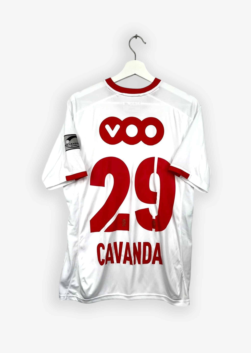 STANDARD DE LIÈGE 2017/18 AWAY SHIRT - MATCHWORN/ISSUED #29 CAVANDA (SIZE M)