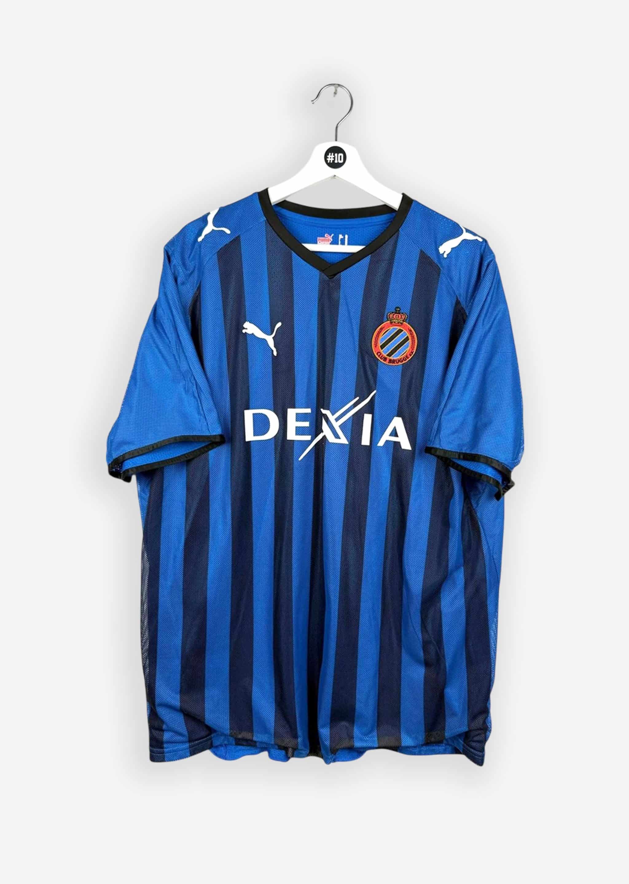 CLUB BRUGGE 2008/09 HOME SHIRT - #14 SIMAEYS (SIZE XL)