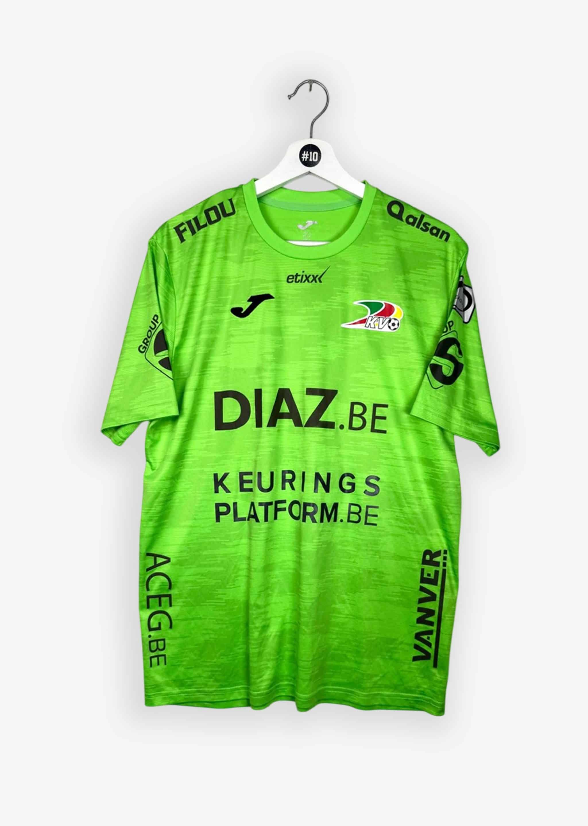 KV OOSTENDE 2019/20 THIRD SHIRT - MATCHWORN/ISSUED #33 TANGHE (SIZE M)