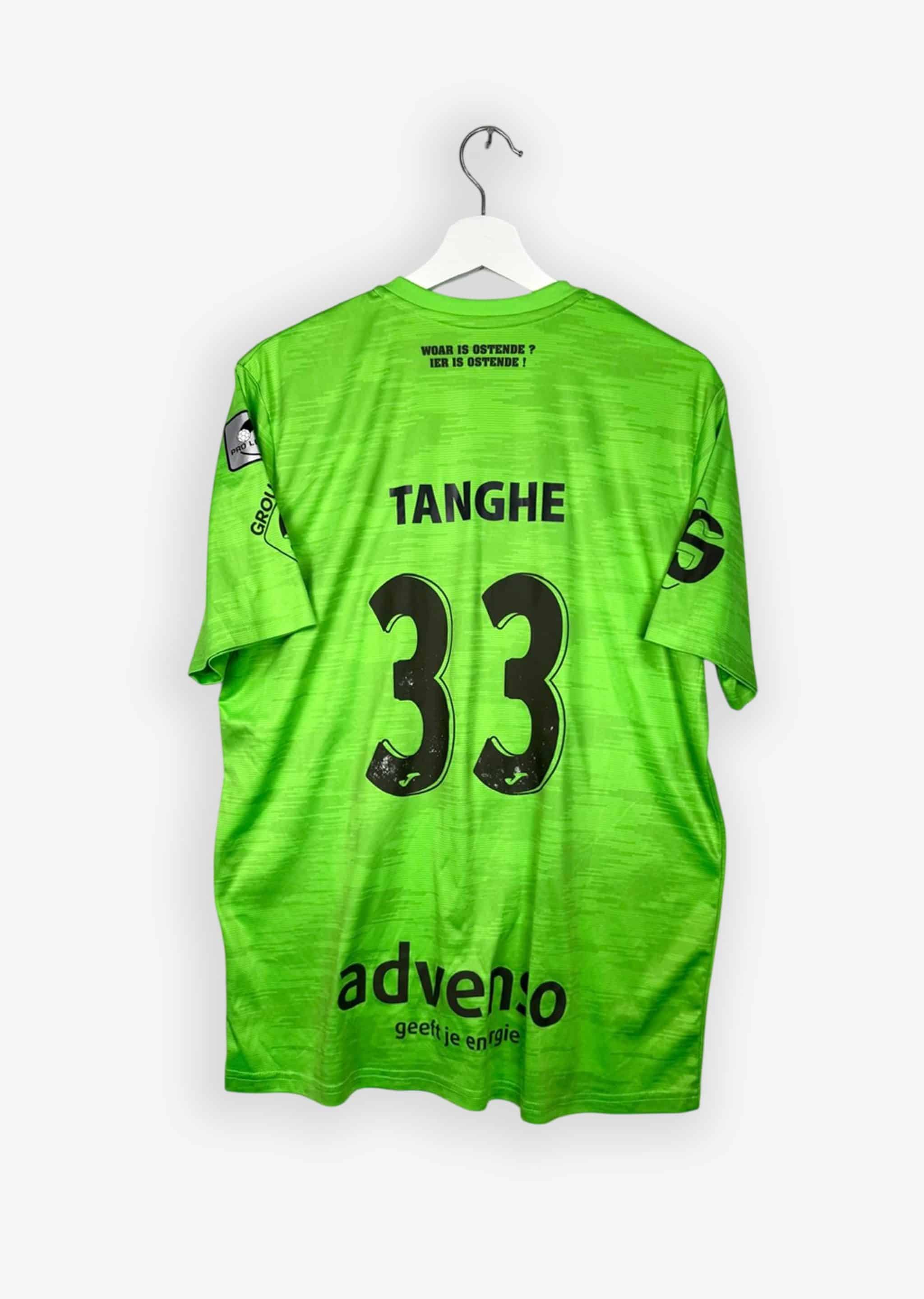 KV OOSTENDE 2019/20 THIRD SHIRT - MATCHWORN/ISSUED #33 TANGHE (SIZE M)