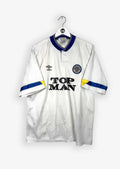 LEEDS UNITED 1990/91 HOME SHIRT (SIZE L)