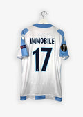 LAZIO ROMA 2017/18 AWAY SHIRT - MATCHWORN/ISSUED UEFA CUP VS ZULTE WAREGEM #17 IMMOBILE (SIZE M)