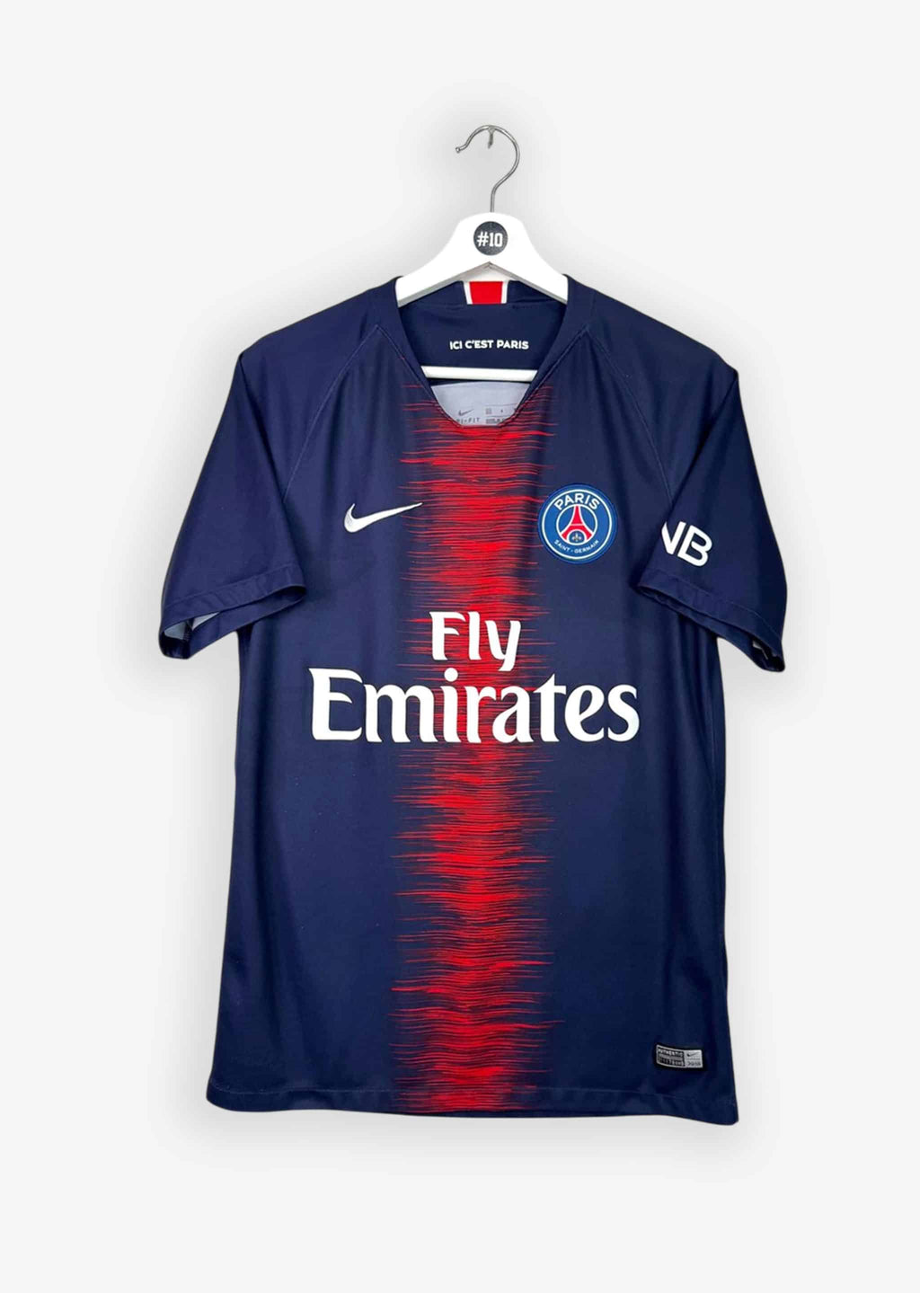 PARIS SAINT-GERMAIN 2018/19 HOME SHIRT - #10 NEYMAR JR (SIZE S)