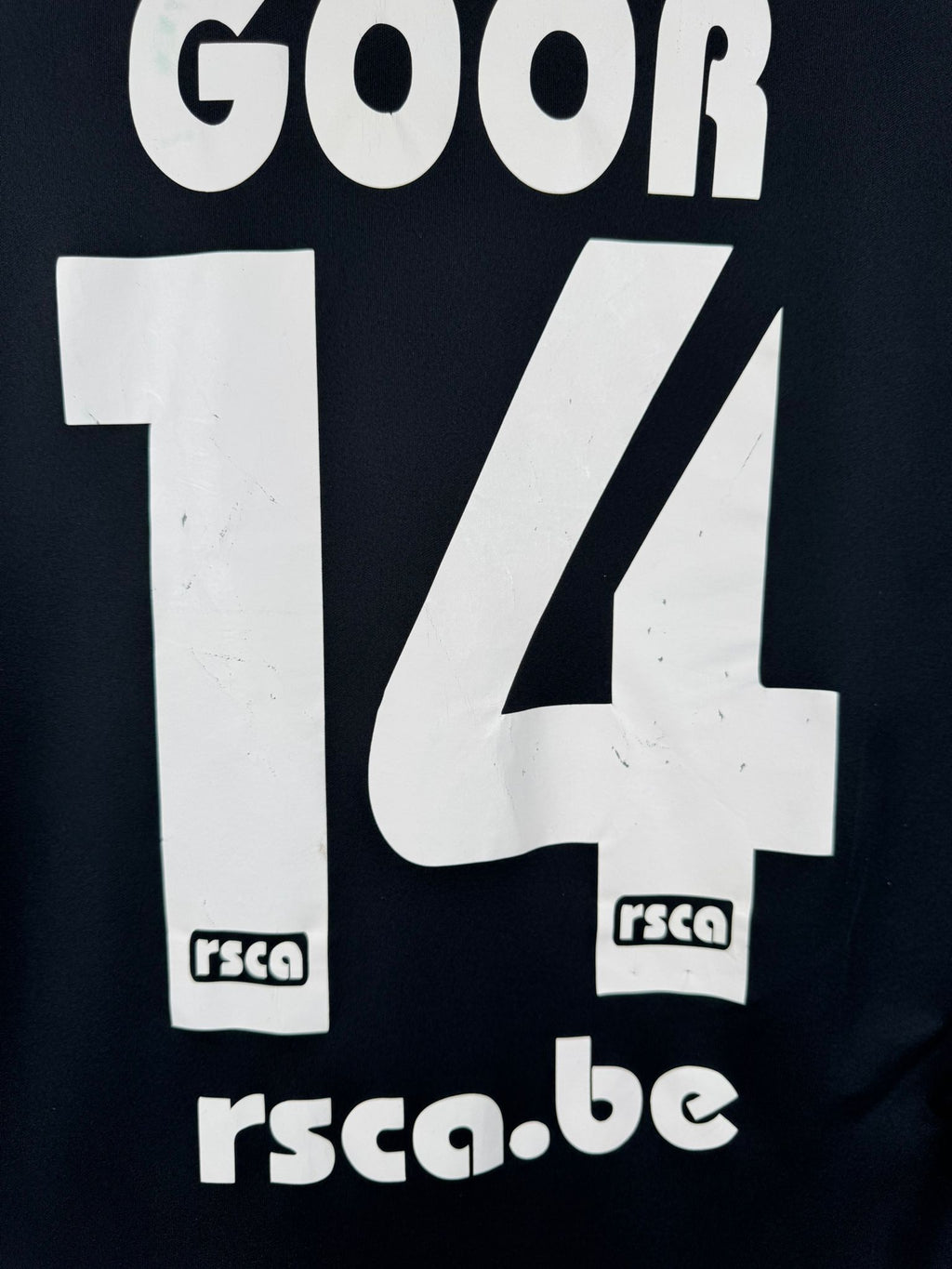 RSC ANDERLECHT 2005/06 AWAY SHIRT - #14 GOOR (SIZE M)