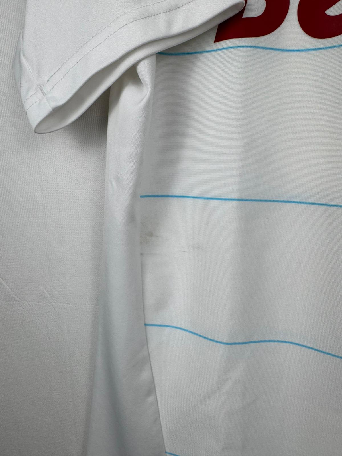 OLYMPIQUE MARSEILLE 2010/11 HOME SHIRT - #19 HEINZE (SIZE M)