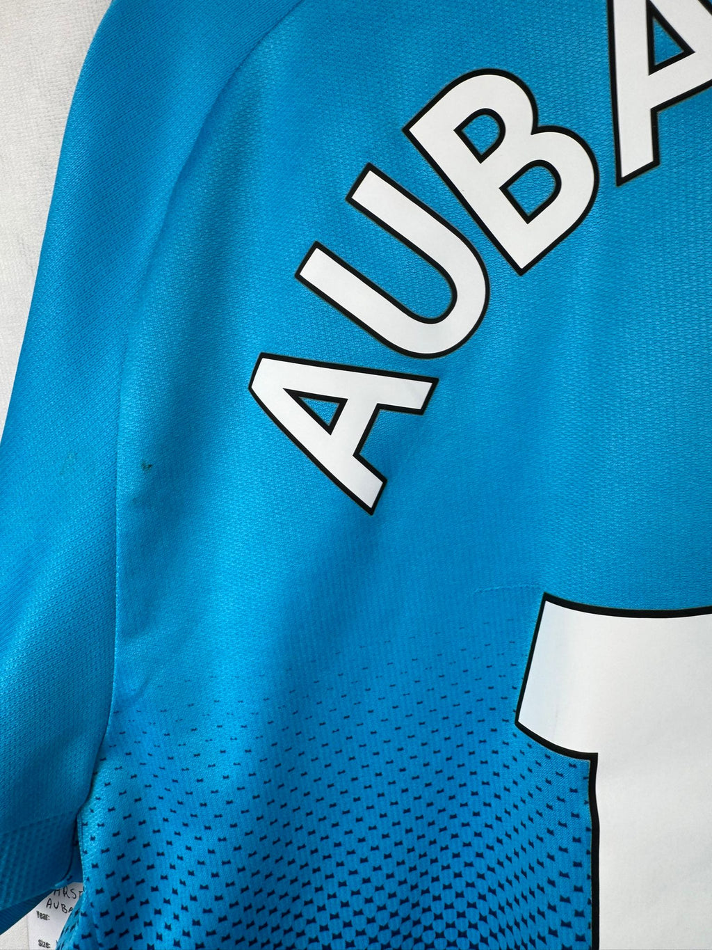 ARSENAL 2017/18 AWAY SHIRT - #14 AUBAMEYANG (SIZE L)