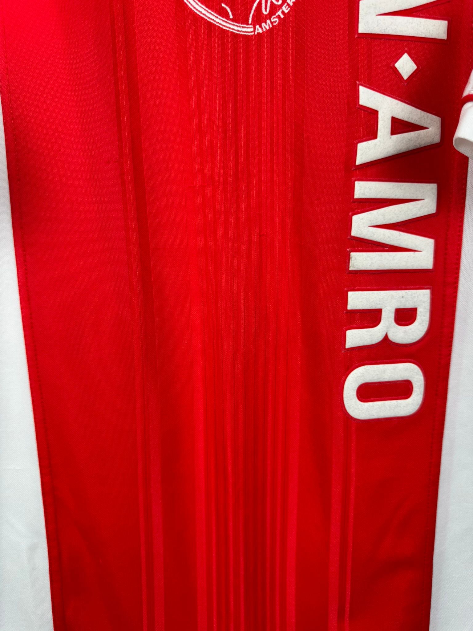AJAX 1999/00 HOME SHIRT - #10 LAUDRUP (SIZE XL)
