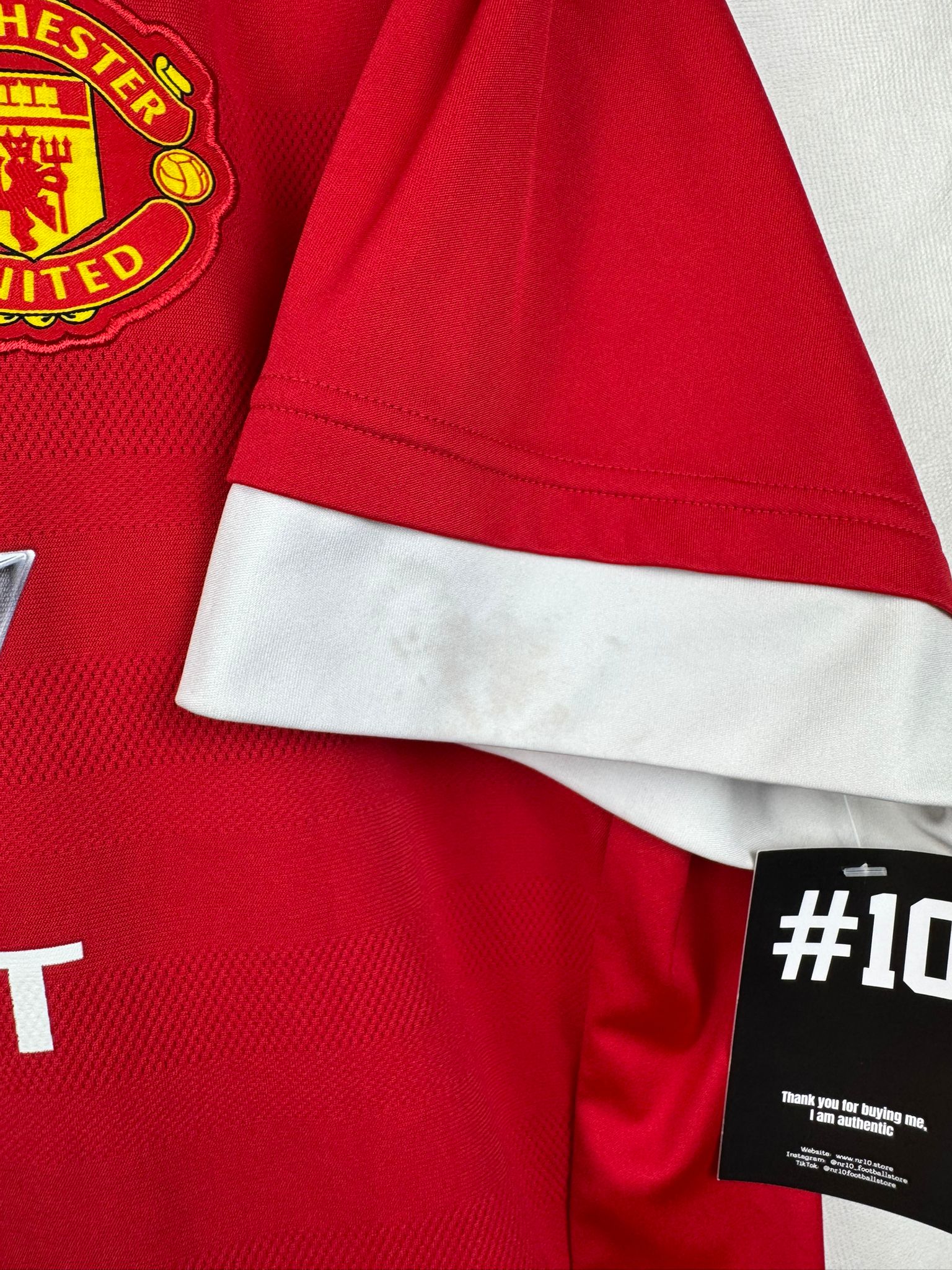 MANCHESTER UNITED 2015/16 HOME SHIRT - #10 ROONEY (SIZE XL)