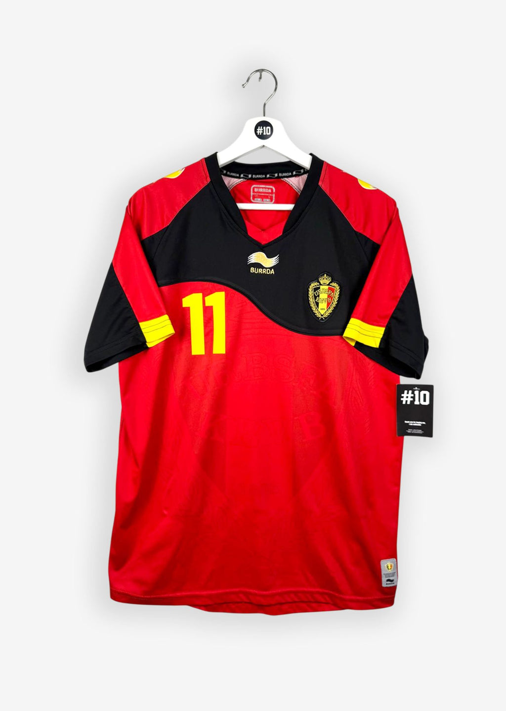 BELGIUM 2011/12 HOME SHIRT - #11 HAZARD (SIZE M)