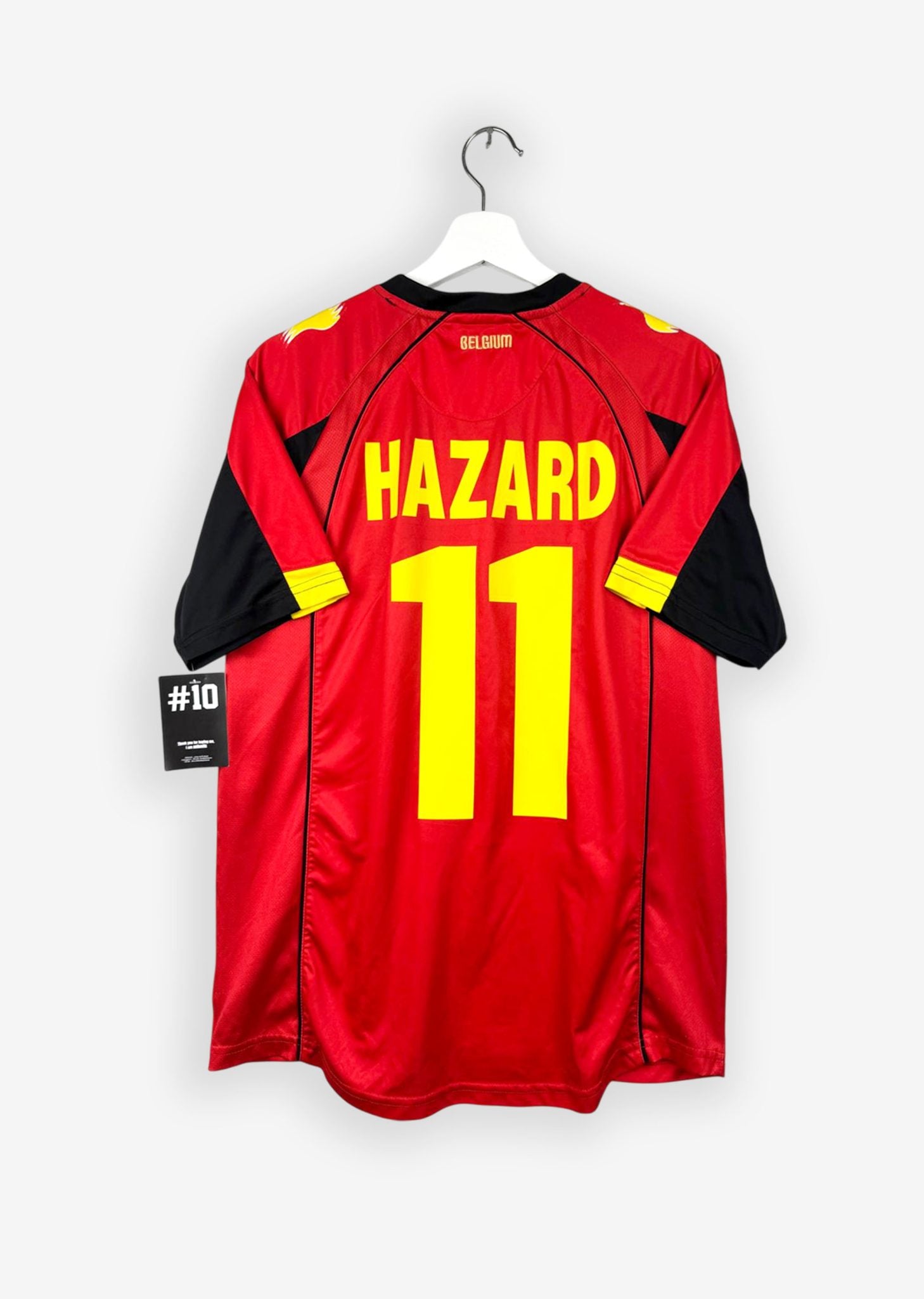 BELGIUM 2011/12 HOME SHIRT - #11 HAZARD (SIZE M)