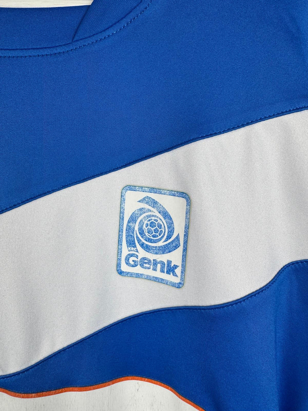 KRC GENK 2012/13 HOME SHIRT - MATCHWORN/ISSUED EUROPE LEAGUE #19 BUFFEL (SIZE M)