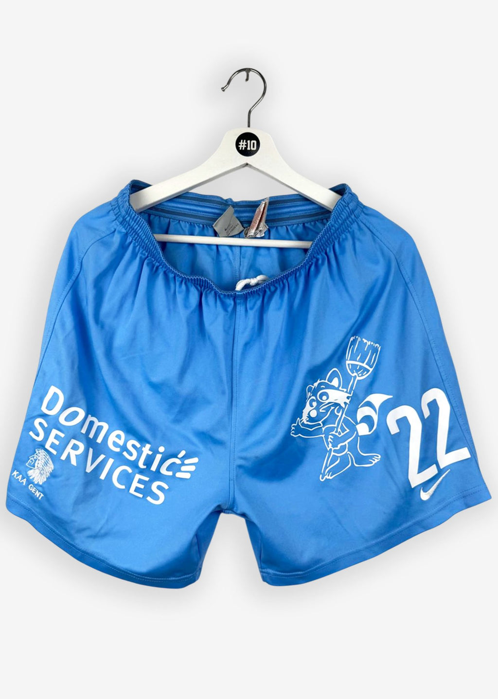KAA GENT 2006/07 SHORTS - MATCHWORN/ISSUED #22 N'DIAYE (SIZE L)