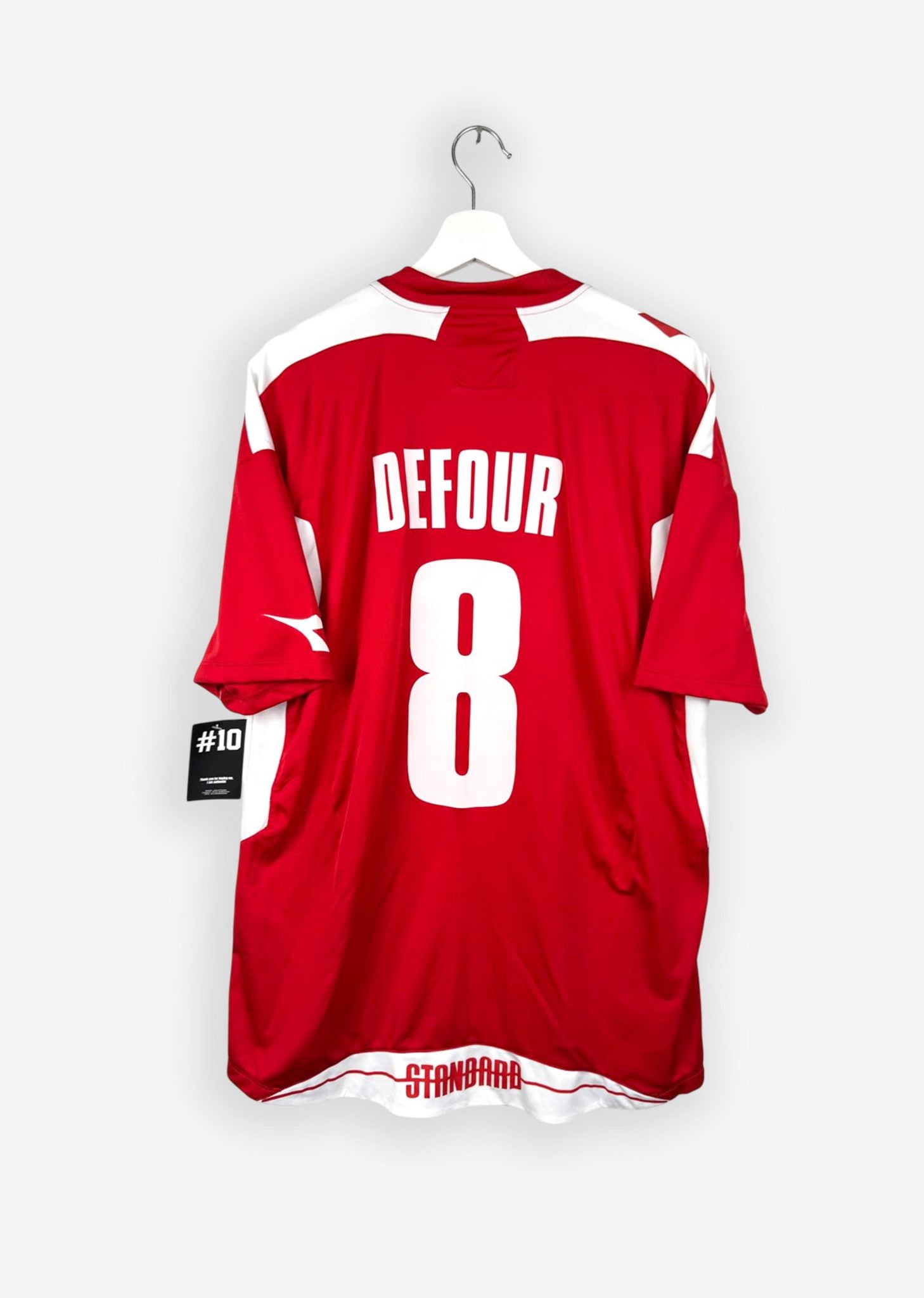 STANDARD DE LIÈGE 2009/10 HOME SHIRT - #8 DEFOUR (SIZE XL)