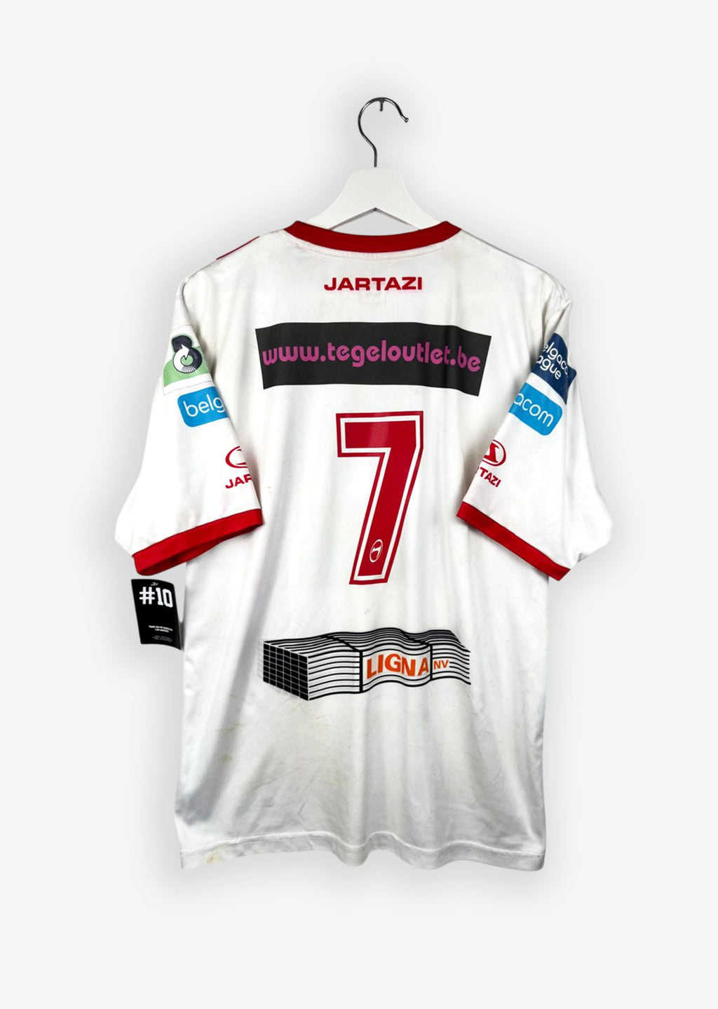 ROYAL ANTWERP 2011/13 AWAY SHIRT - MATCHWORN/ISSUED #7 (SIZE M)