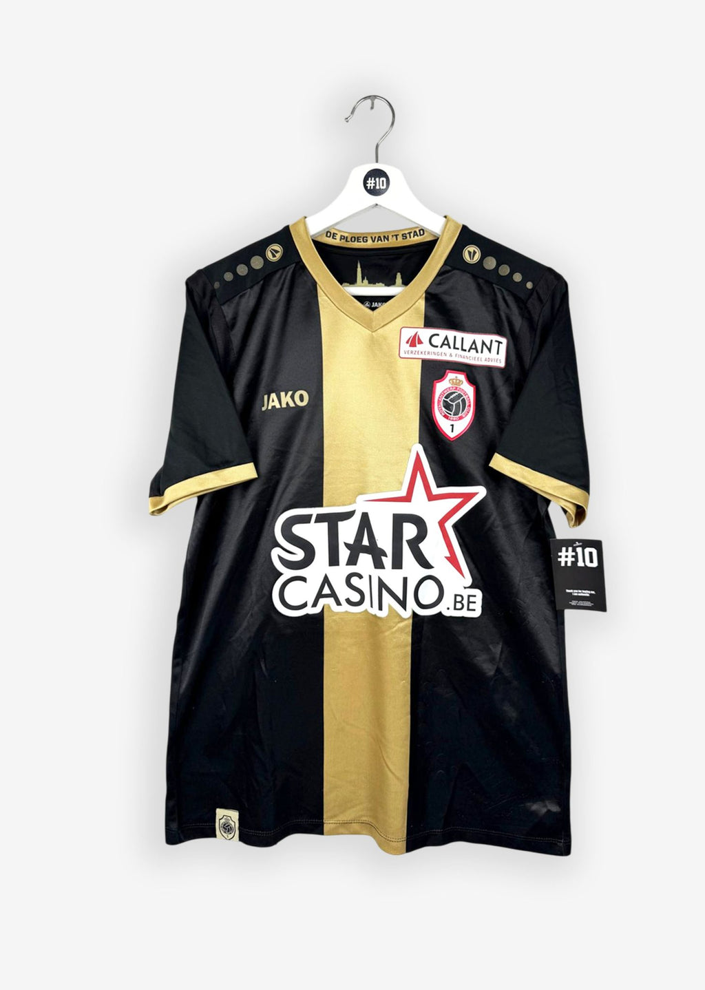 ROYAL ANTWERP 2017/18 AWAY SHIRT - #9 LIMBOMBE (SIZE M)
