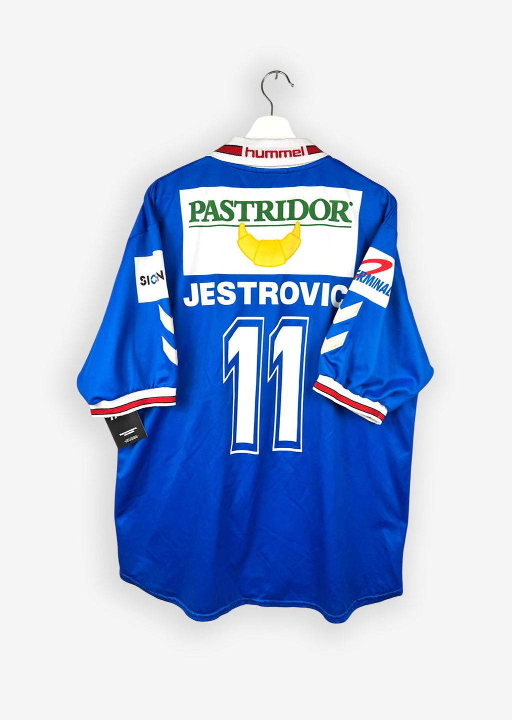EXCELSIOR MOUSCRON 1999/00 AWAY SHIRT - #11 JESTROVIC (SIZE XL)