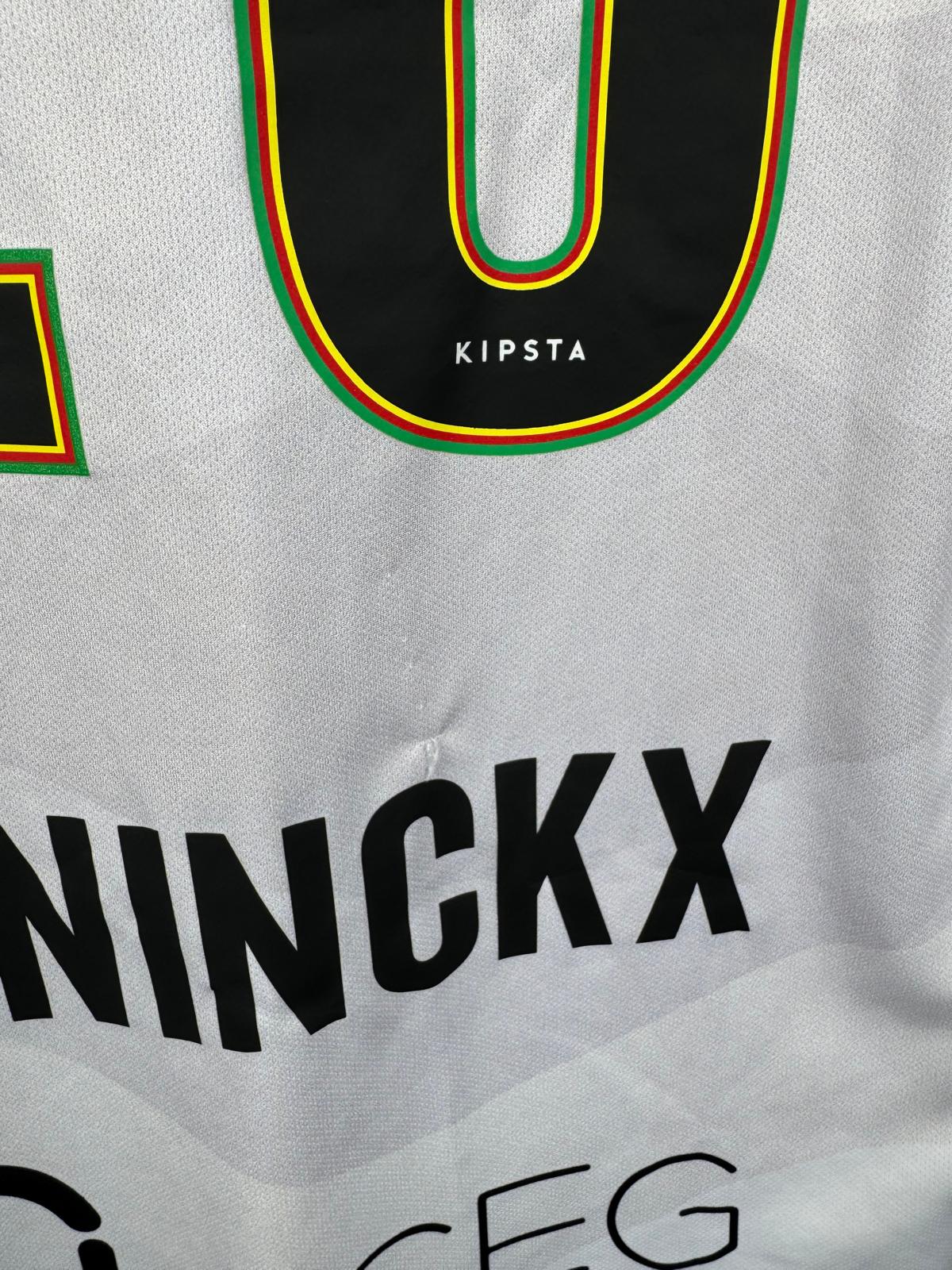 KV OOSTENDE 2021/22 ANNIVERSARY SHIRT - MATCHWORN/ISSUED #20 CONINCKX (SIZE M)
