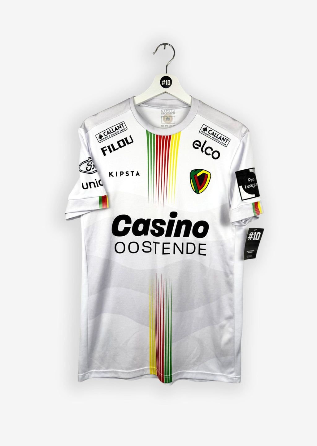 KV OOSTENDE 2021/22 ANNIVERSARY SHIRT - MATCHWORN/ISSUED #20 CONINCKX (SIZE M)