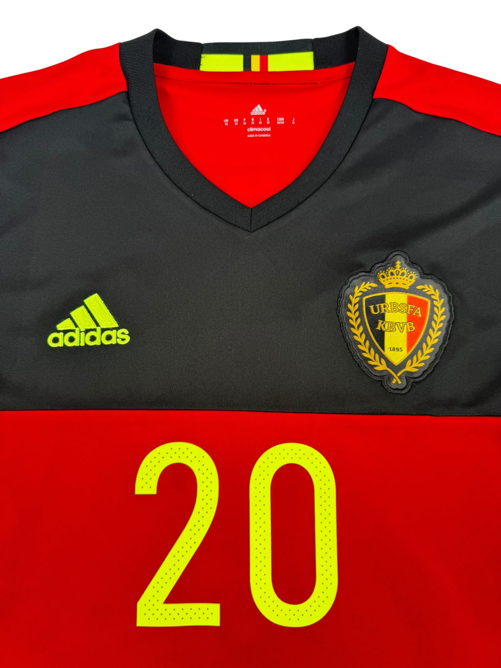 BELGIUM 2016/17 HOME SHIRT - #20 BENTEKE (SIZE M)