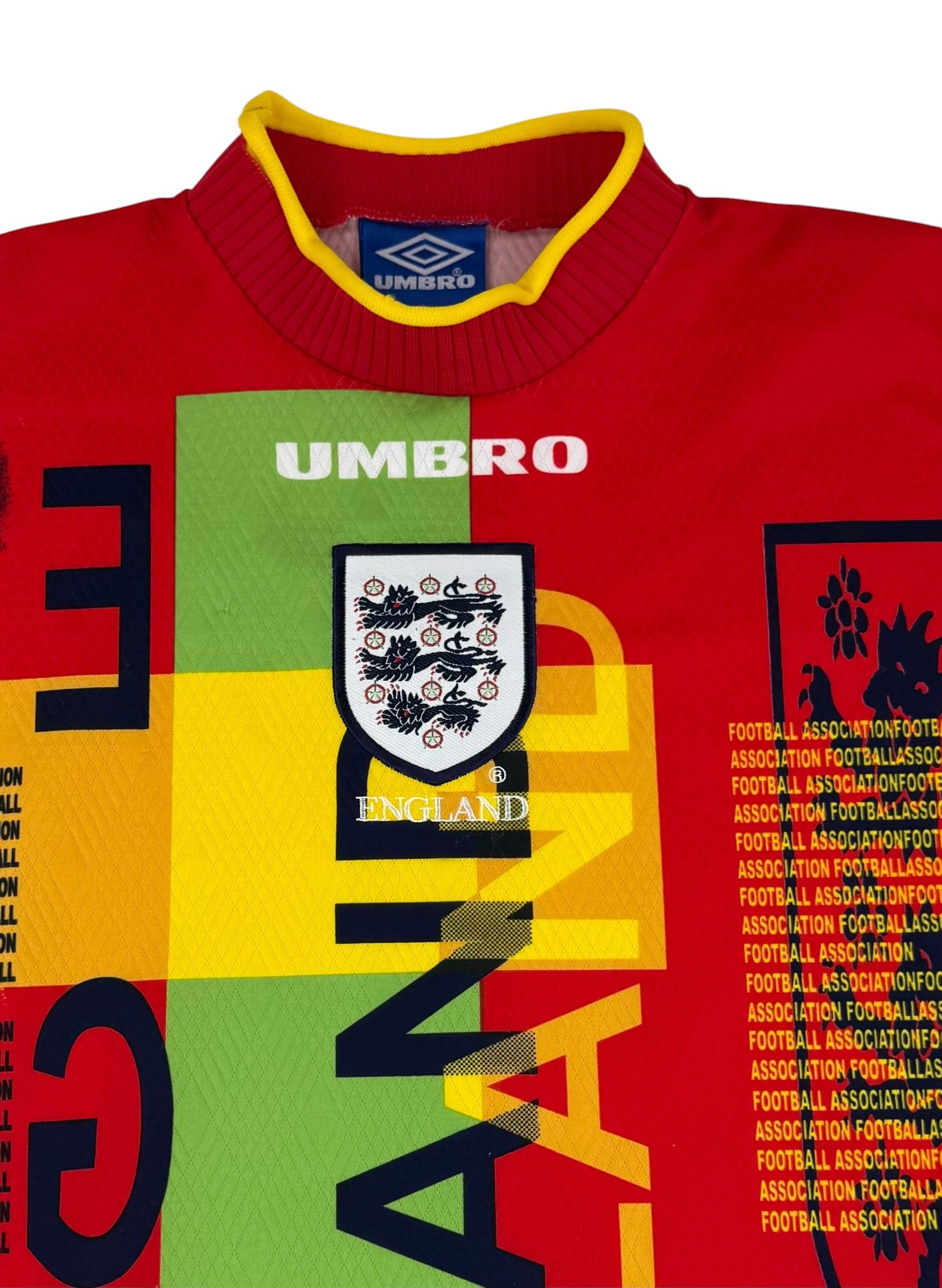 ENGLAND 1995/96 GK SHIRT - #1 SEAMAN (SIZE L)