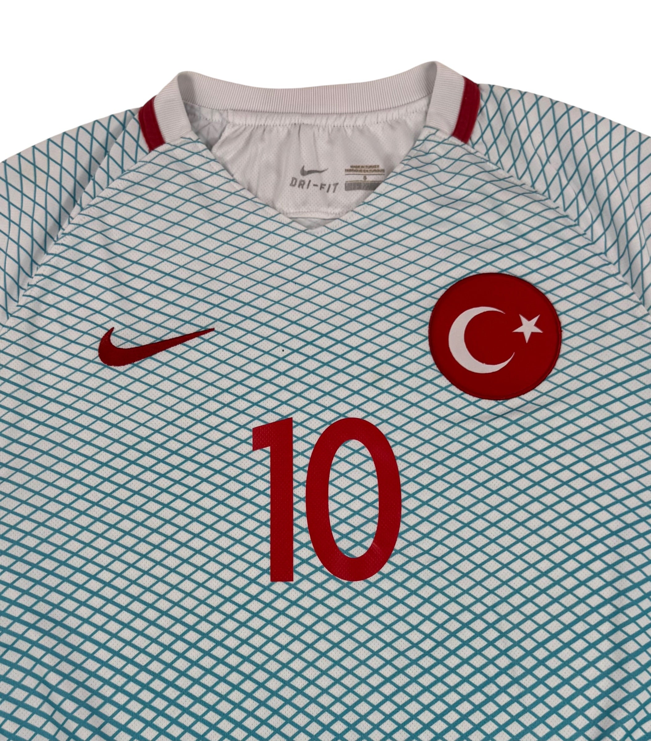 TURKEY 2016/17 AWAY SHIRT - #10 ARDA (SIZE S)