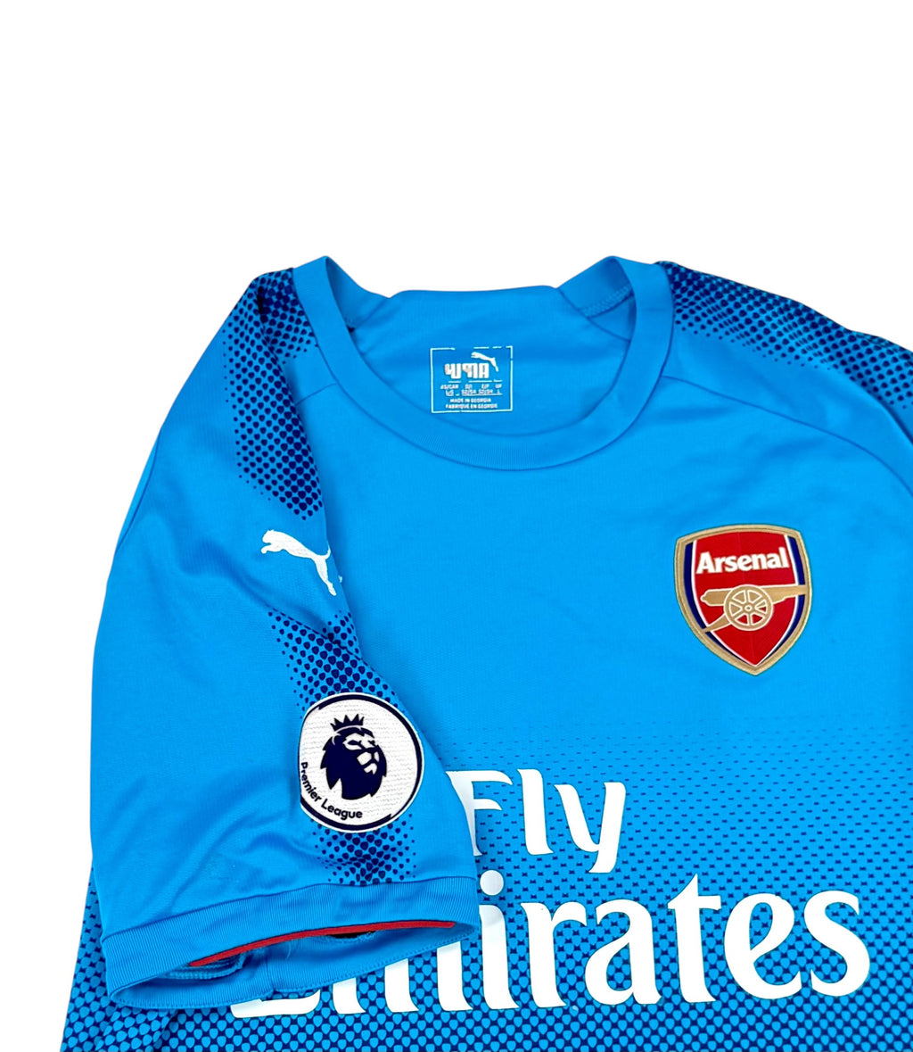 ARSENAL 2017/18 AWAY SHIRT - #14 AUBAMEYANG (SIZE L)