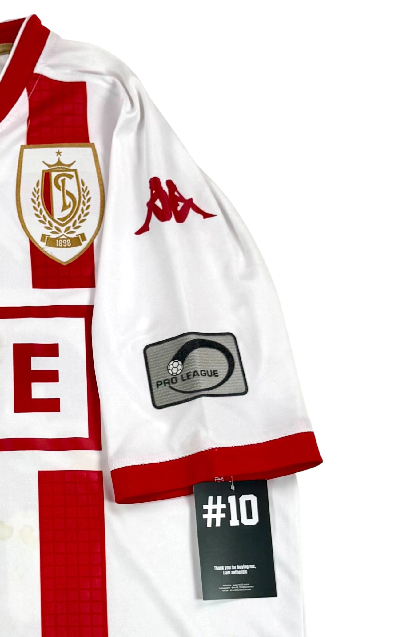 STANDARD DE LIÈGE 2015/16 AWAY SHIRT – MATCHWORN/ISSUED #36 ARSLANAGIC (SIZE XL)