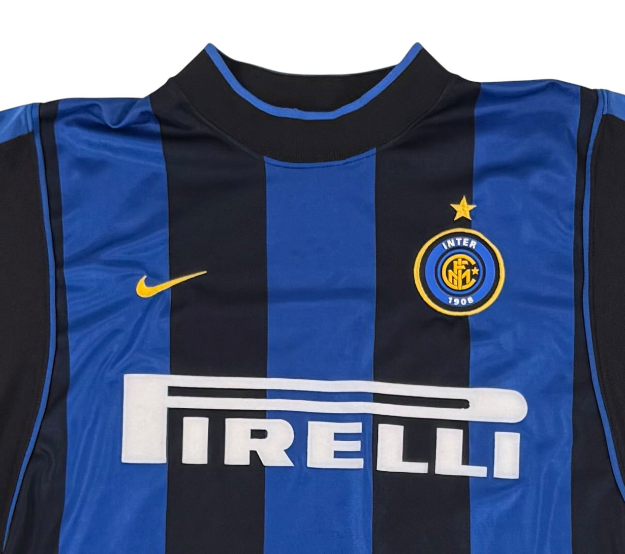 INTER MILAN 2000/01 HOME SHIRT - #1+8 ZAMORANO (SIZE L)