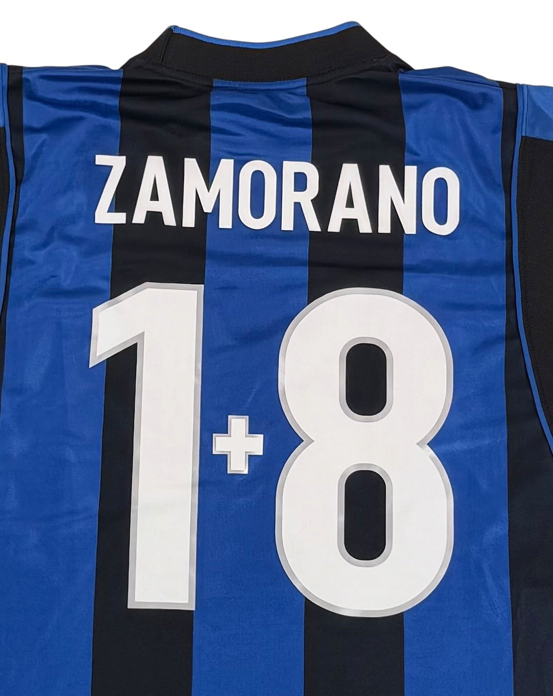 INTER MILAN 2000/01 HOME SHIRT - #1+8 ZAMORANO (SIZE L)